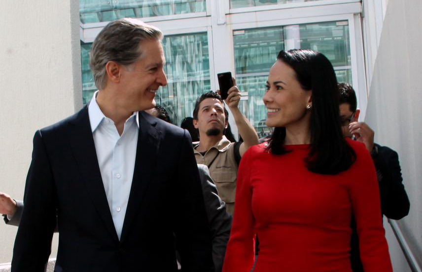Alejandra del Moral y Alfredo del Mazo