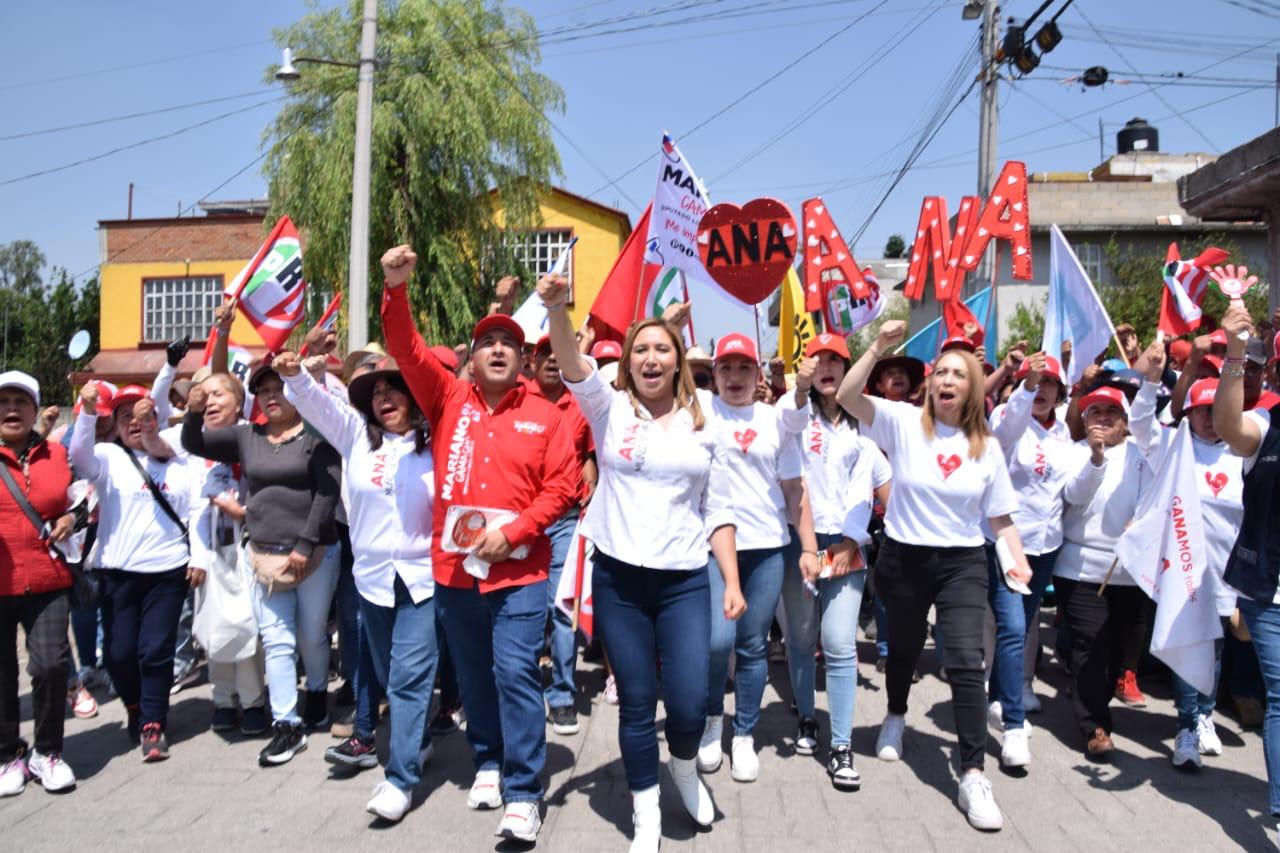 Ana Muñiz cierra campaña en San Mateo Atenco