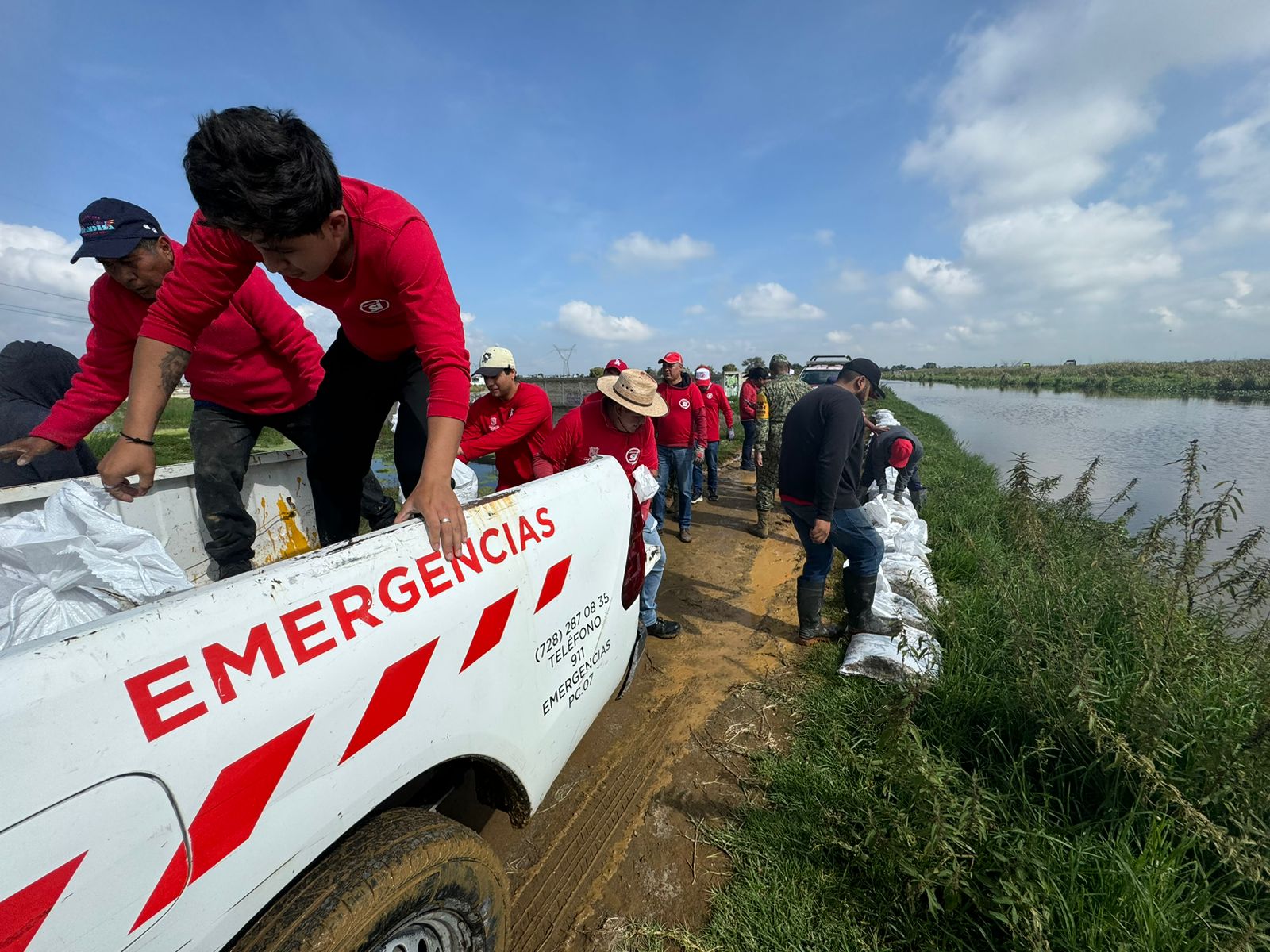 San Mateo Atenco refuerza orillas del Río Lerma