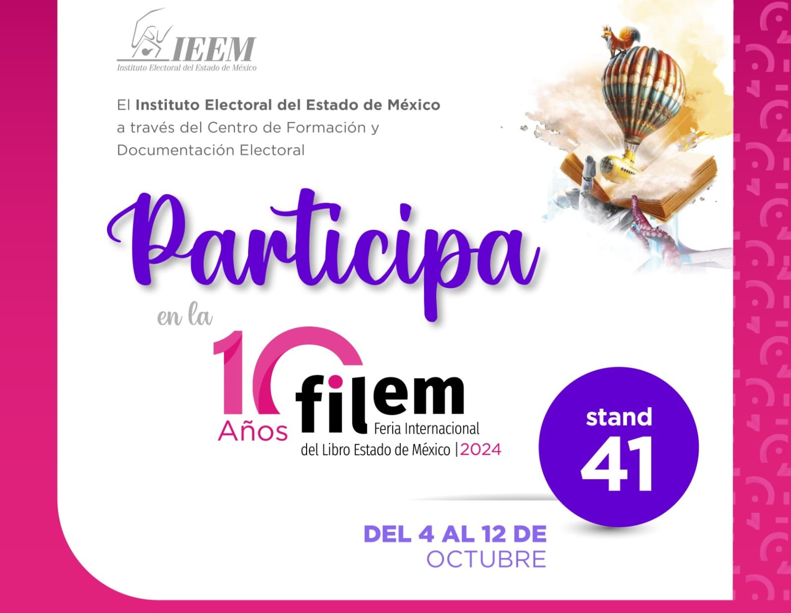 IEEM presente en la Feria Internacional del Libro del Estado de México