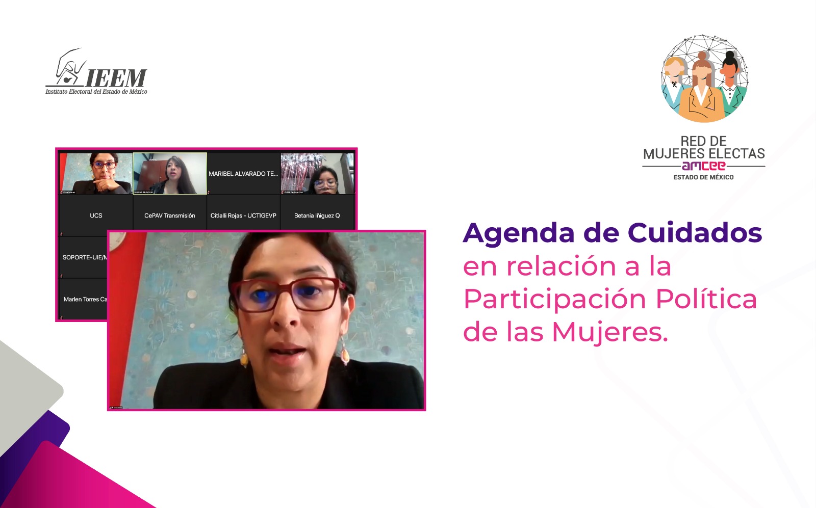 IEEM organiza taller para fomentar la participación política de mujeres y la corresponsabilidad en cuidados
