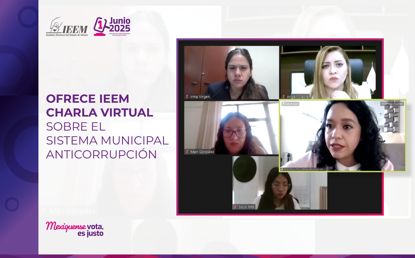 IEEM organiza charla sobre el Sistema Municipal Anticorrupción