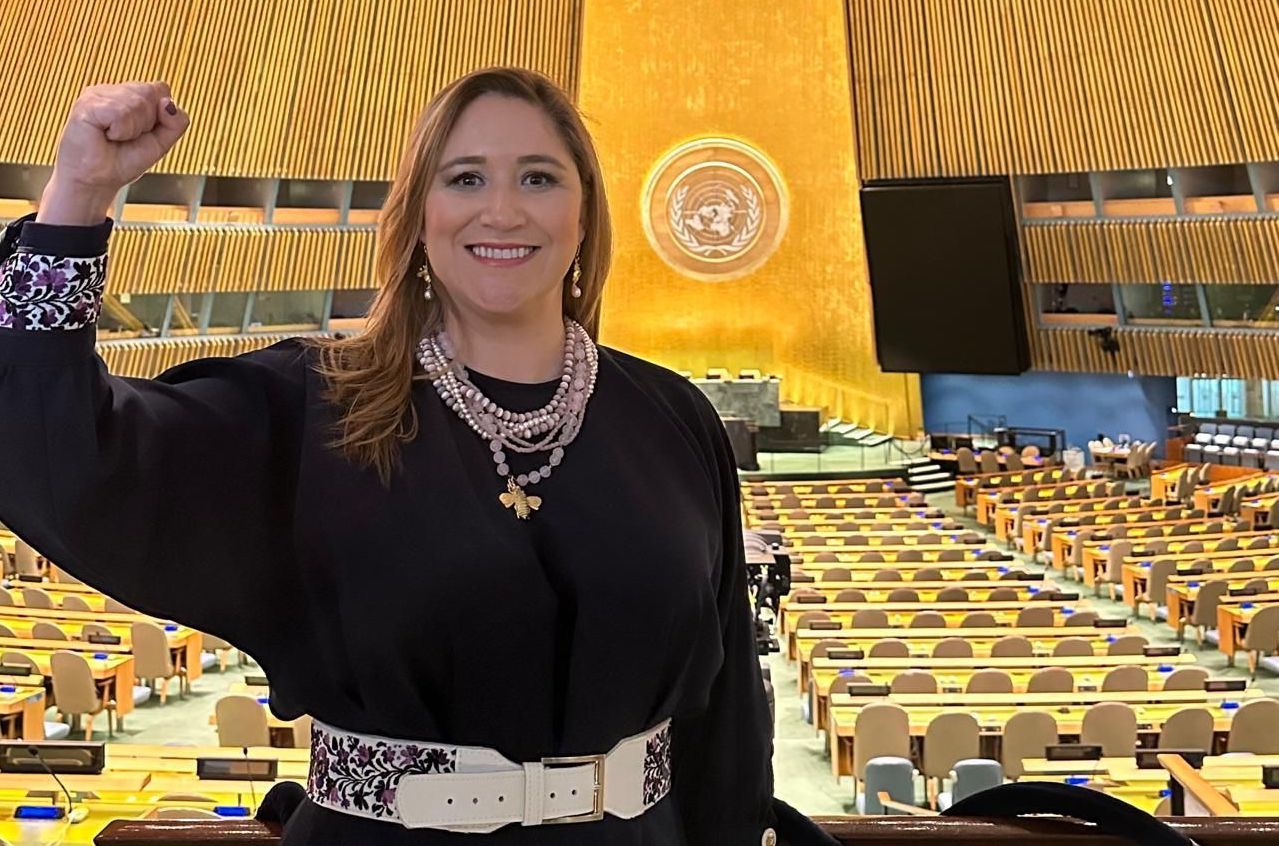 Ana Muñiz Neyra, alcaldesa de San Mateo Atenco en la ONU
