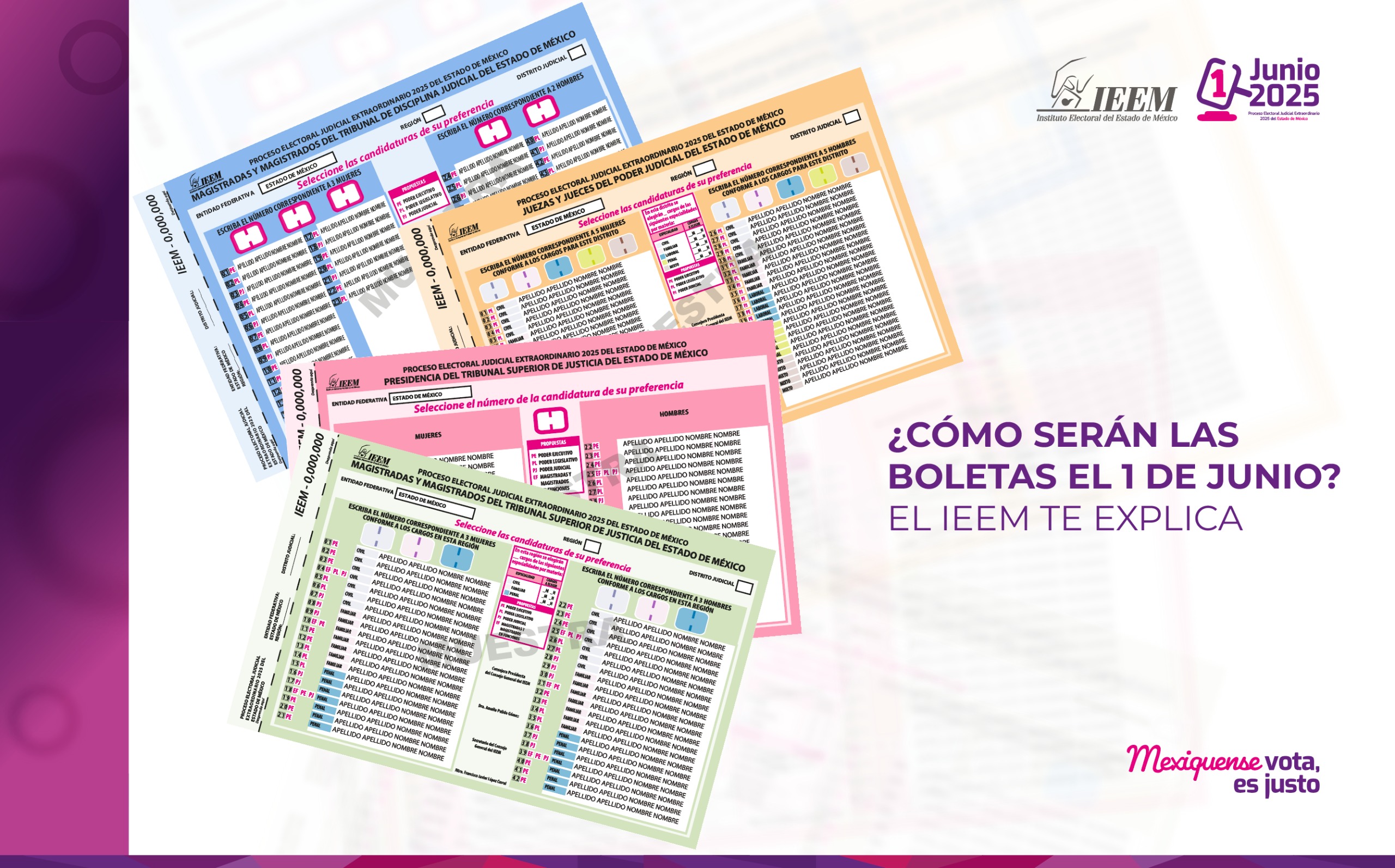 Elección judicial del Edoméx ¿Cómo votar el 1 de junio?