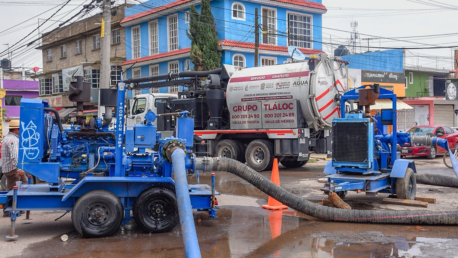 Cuautitlán sufre emergencias por lluvias, la CAEM responde