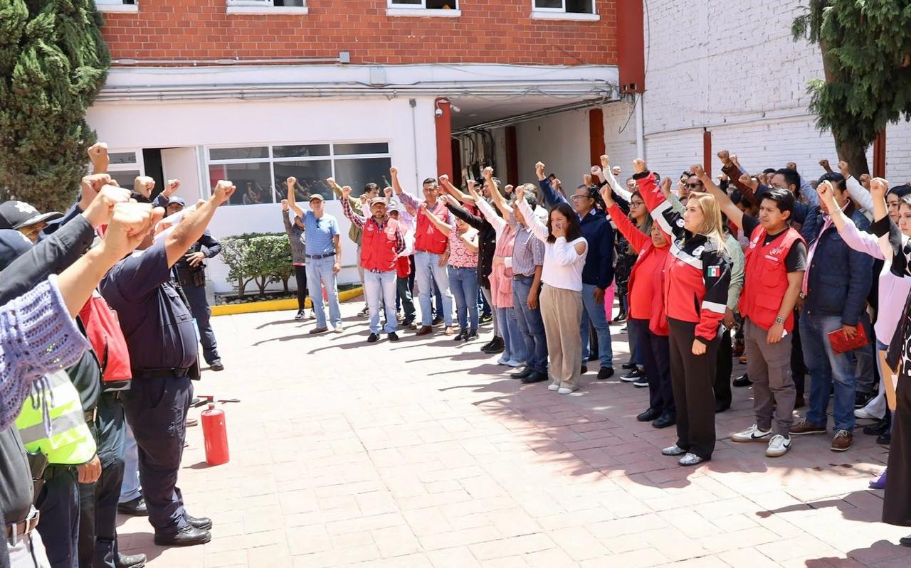 San Mateo Atenco participa con éxito en Simulacro Nacional 2025