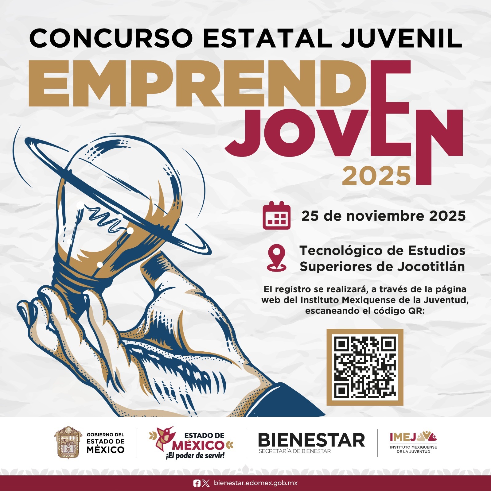 Edomex lanza Concurso Emprende Joven 2025