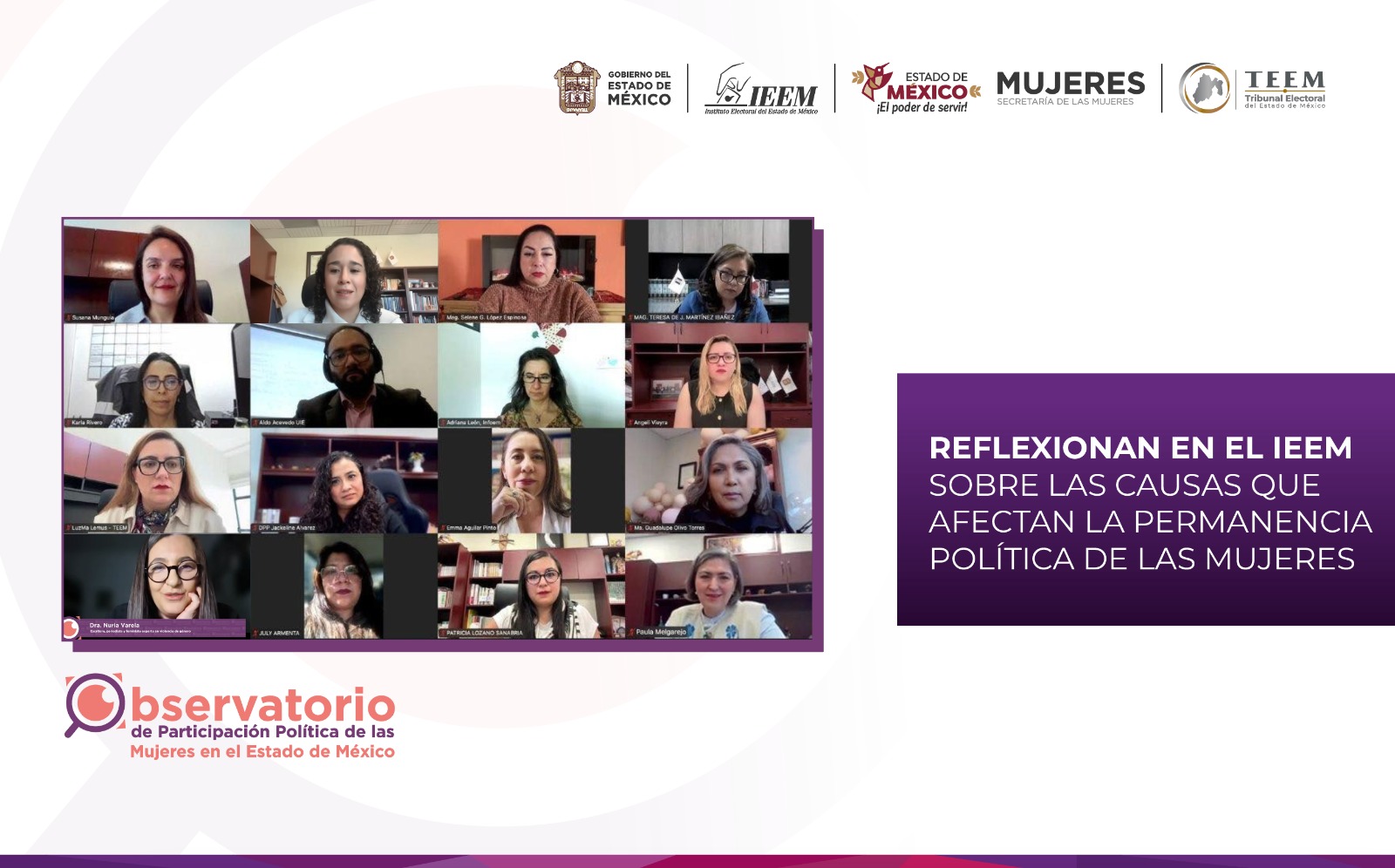 IEEM analiza por qué las mujeres huyen de la política por un sistema que las expulsa