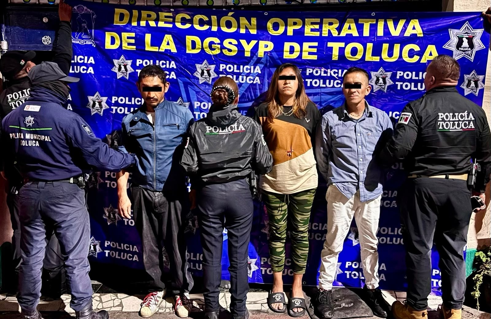 En Toluca detienen a presuntos carteristas y motorratón