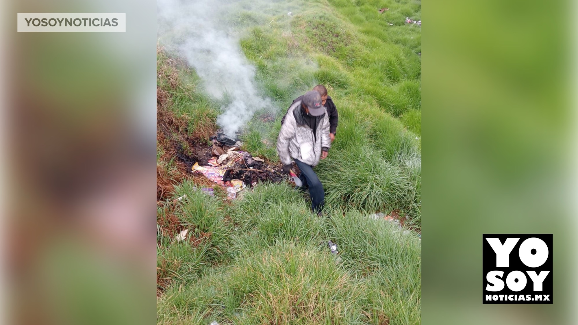 Toluca detiene a un hombre por quema de basura en vía pública